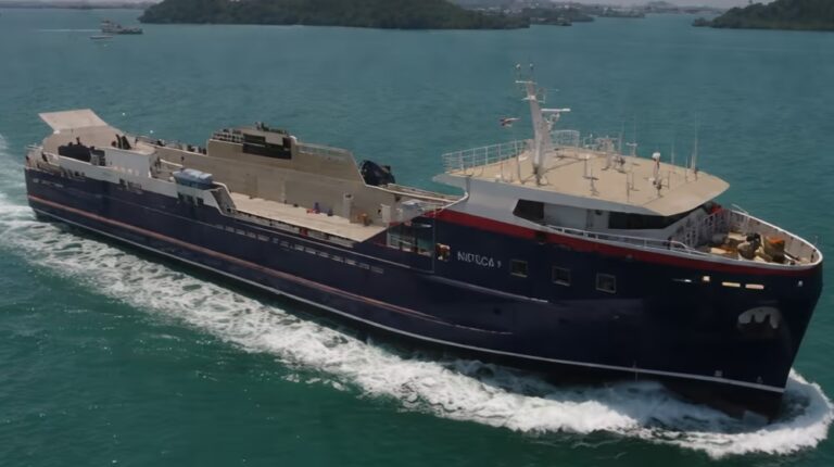 A Seatransport 73m SLV, pictured here, was used as the trial platform for the MMR concept